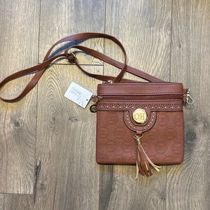 Oh Elegant Brown Crossbody Bag